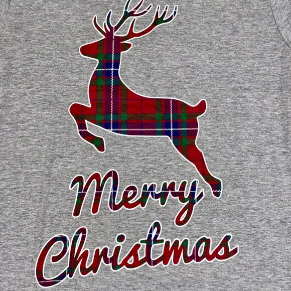 NWT Plaid Reindeer “Merry Christmas” Pajamas – Cozy Kids Holiday Sleepwear - Picture 5 of 5